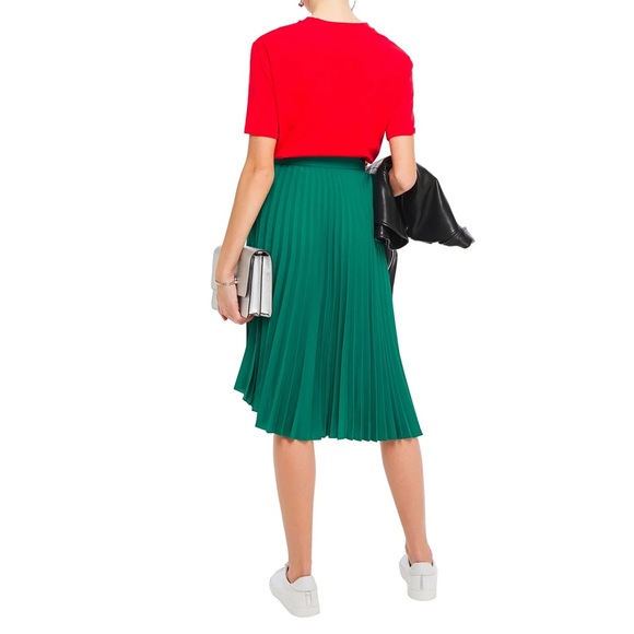 SOLD NWT Sandro Corie asymmetric pleated wrap skirt - Picture 2 of 10